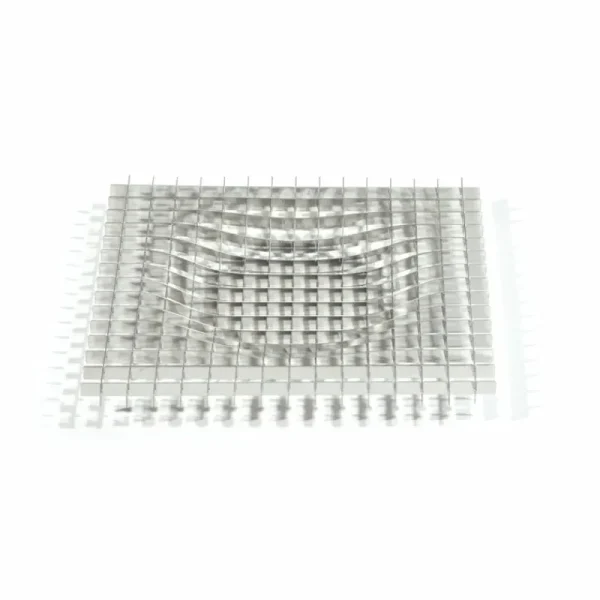 Fundamental Berlin Dekorationsgegenstände^Gravity Tablett, 20 x 20 cm, Edelstahl