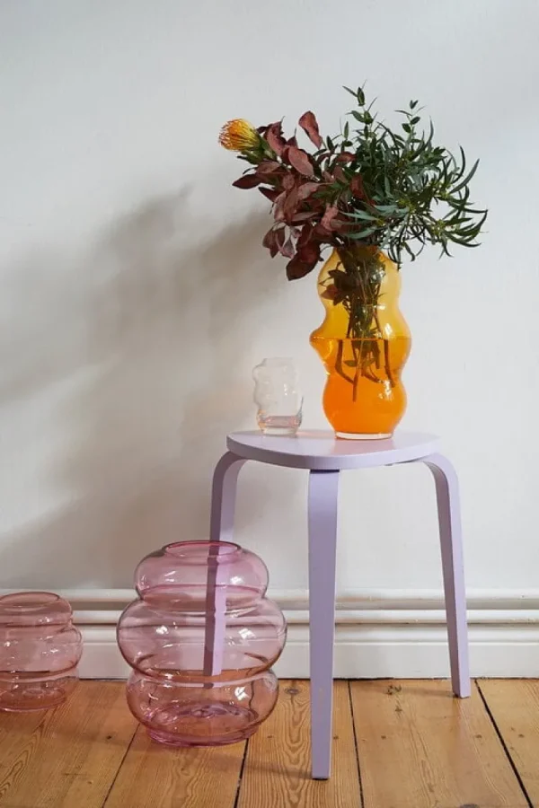 Northern Vasen-Fundamental Berlin Muse Vase, groß, Safrangelb