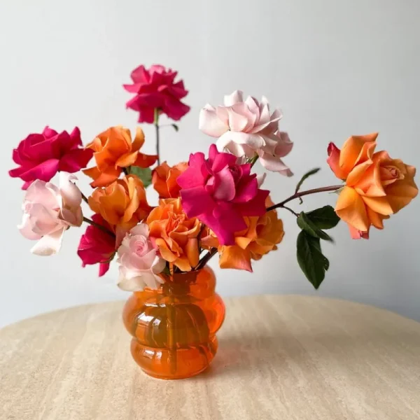 Iittala Vasen-Fundamental Berlin Muse Vase, mittelgroß, Safrangelb