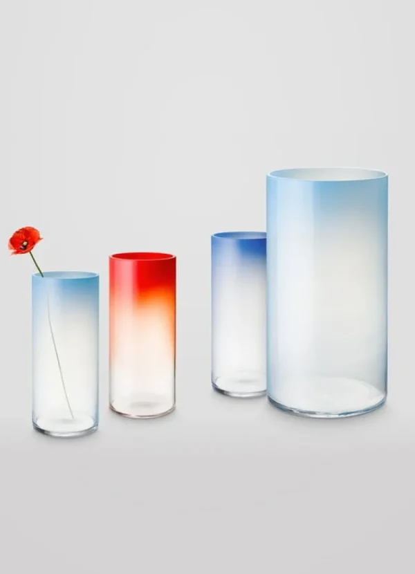AYTM Vasen-Fundamental Berlin Rise Bodenvase, himmelblau