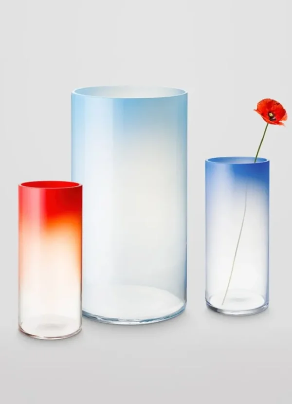 AYTM Vasen-Fundamental Berlin Rise Bodenvase, himmelblau