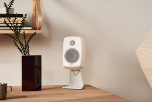 Genelec Unterhaltungselektronik^Tischständer für G One Lautsprecher, L förmig, Weiß