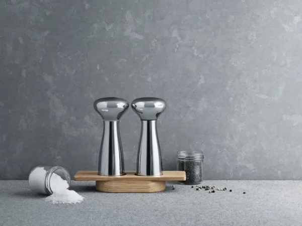 Georg Jensen Küchenutensilien^Alfredo Salz- und Pfeffermühle