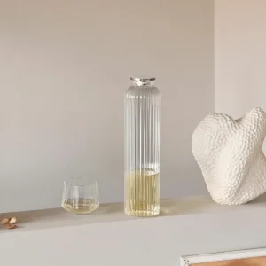Georg Jensen Karaffen Und Krüge^Bernadotte Karaffe, 1 l, Kristallglas - Edelstahl
