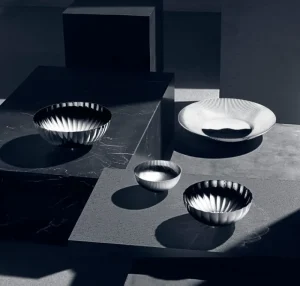 Georg Jensen Geschirr^Bernadotte Servierschüssel, niedrig
