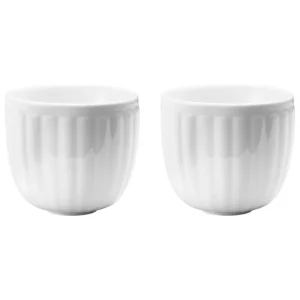 Georg Jensen Geschirr^Bernadotte Thermobecher, 2 Stück, Porzellan