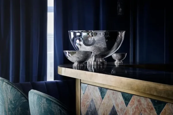 Georg Jensen Küchenutensilien^Champagnerschale Manhattan