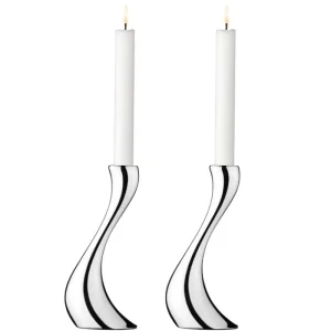HAY Kerzen Und Kerzenhalter-Georg Jensen Cobra Kerzenständer, 2 Stück