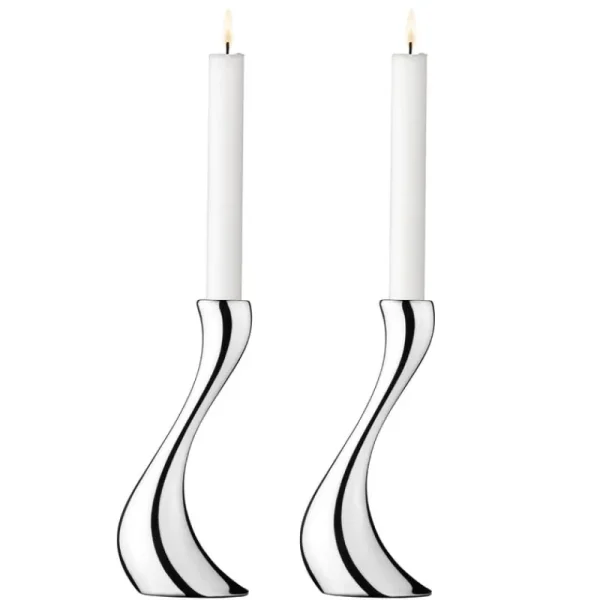 HAY Kerzen Und Kerzenhalter-Georg Jensen Cobra Kerzenständer, 2 Stück