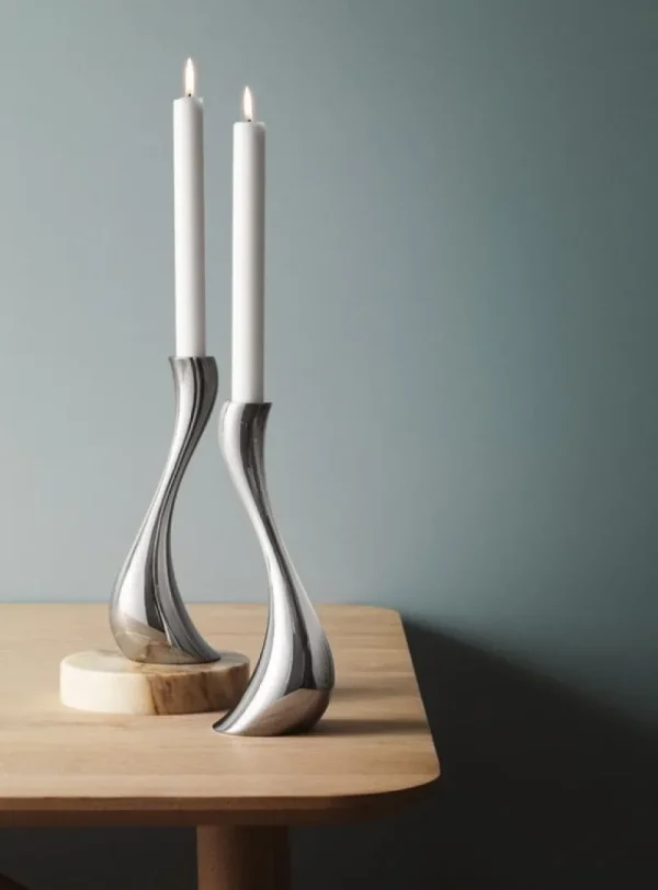 HAY Kerzen Und Kerzenhalter-Georg Jensen Cobra Kerzenständer, 2 Stück