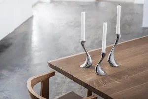 HAY Kerzen Und Kerzenhalter-Georg Jensen Cobra Kerzenständer, 2 Stück
