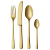 Georg Jensen Besteck^Copenhagen Besteck-Set, 16 Stk., Edelstahl goldfarben