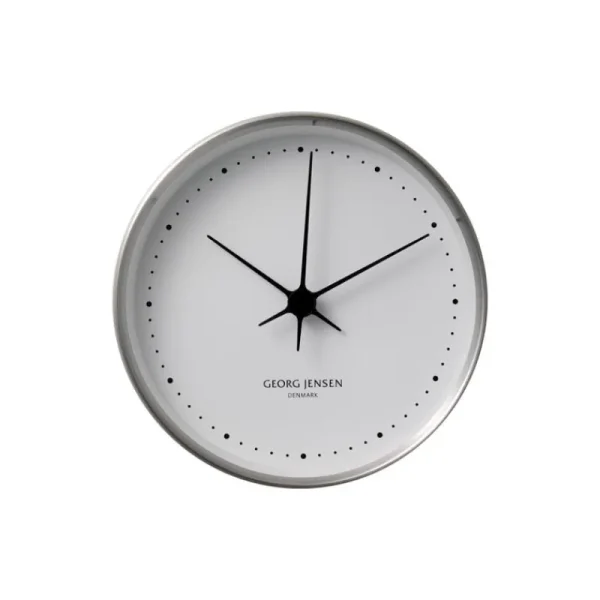 Georg Jensen Uhren-Henning Koppel Wanduhr, 22 cm, Edelstahl
