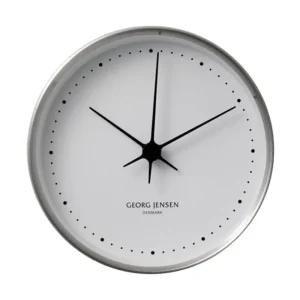 Muoto Collection Uhren-Georg Jensen Henning Koppel Wanduhr, 10 cm, Edelstahl