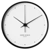 Georg Jensen Uhren-Henning Koppel Wanduhr, 30 cm, schwarz - weiß