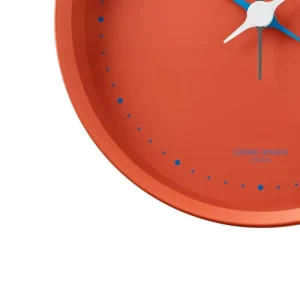 Georg Jensen Uhren-Henning Koppel Wanduhr, 22 cm, rot