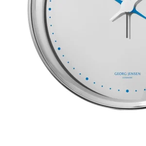 HAY Uhren-Georg Jensen Henning Koppel Wanduhr, 22 cm, polierter Edelstahl