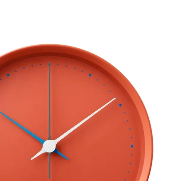 Georg Jensen Uhren-Henning Koppel Wanduhr, 22 cm, rot