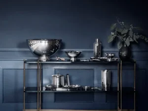 Georg Jensen Geschirr^Manhattan Eiskübel mit Zange, 1,5 L