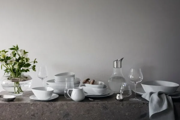 Georg Jensen Geschirr^Sky Pastateller, 24 cm