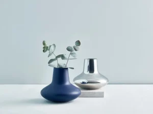 Raawii Vasen-Georg Jensen Vase HK, Stahl, medium