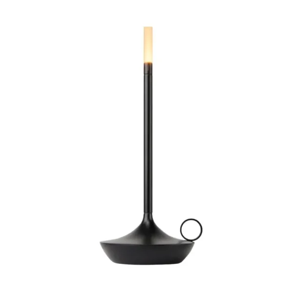DCWu00e9ditions Tischlampen | Tragbare Lampen-Graypants Wick aufladbare Tischleuchte, Schwarz