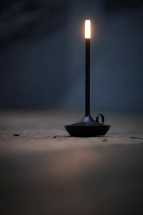 DCWu00e9ditions Tischlampen | Tragbare Lampen-Graypants Wick aufladbare Tischleuchte, Schwarz