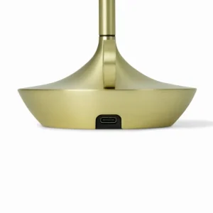 Graypants Tischlampen | Tragbare Lampen-Wick aufladbare Tischleuchte, Messing
