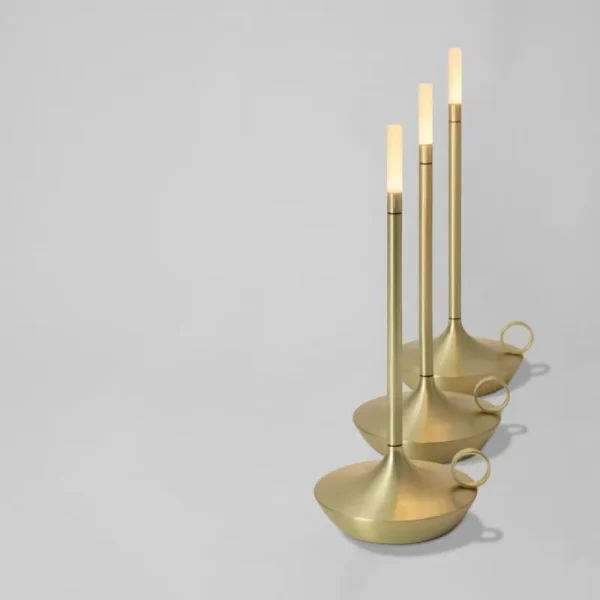 Graypants Tischlampen | Tragbare Lampen-Wick aufladbare Tischleuchte, Messing