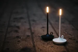 DCWu00e9ditions Tischlampen | Tragbare Lampen-Graypants Wick aufladbare Tischleuchte, Schwarz