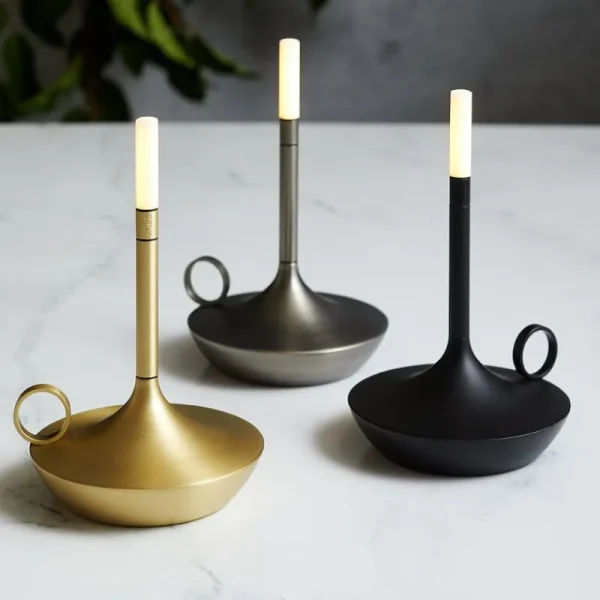 Michael Anastassiades Tischlampen | Tragbare Lampen-Graypants Wick S tragbare Tischleuchte, schwarz