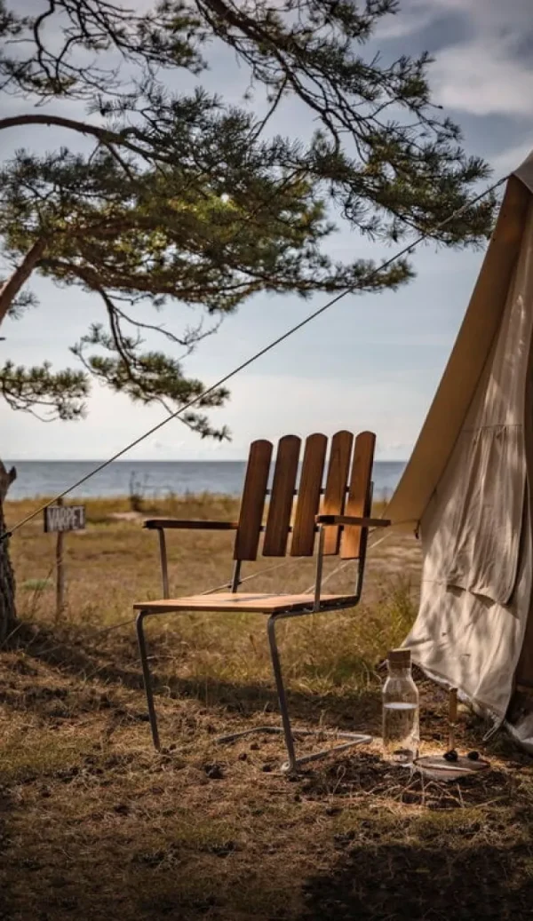 Grythyttan Stu00e5lmu00f6bler Terrassenmöbel^Grythyttan Stålmöbler Sessel A2, feuerverzinkter Stahl - Teakholz