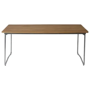 Grythyttan Stu00e5lmu00f6bler Terrassenmöbel^Grythyttan Stålmöbler Tisch B31, 170 x 92 cm, feuerverzinkter Stahl - Teakholz