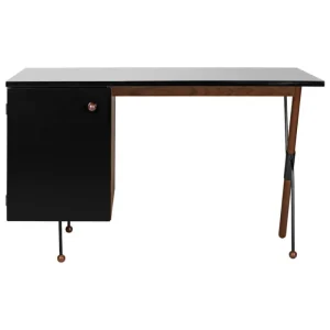 GUBI Schreibtische Und Raumtrenner | Tische^62 Desk, Walnuss – schwarz