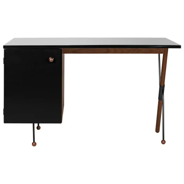 GUBI Schreibtische Und Raumtrenner | Tische^62 Desk, Walnuss – schwarz