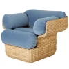 Normann Copenhagen Sitzgelegenheiten-GUBI Basket Loungesessel, Rattan - Sunday 002