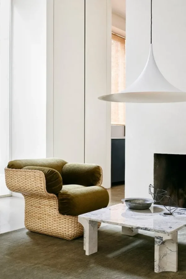 GUBI Sitzgelegenheiten-Basket Loungesessel, Rattan - Mumble 40