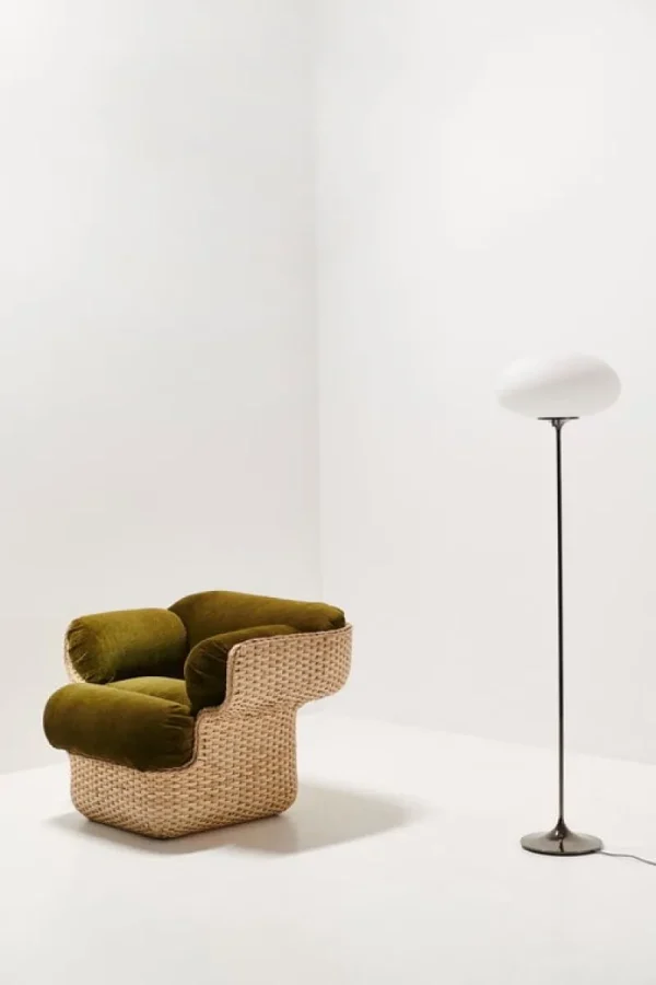 GUBI Sitzgelegenheiten-Basket Loungesessel, Rattan - Mumble 40