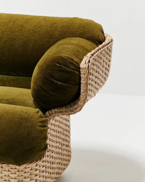 GUBI Sitzgelegenheiten-Basket Loungesessel, Rattan - Mumble 40