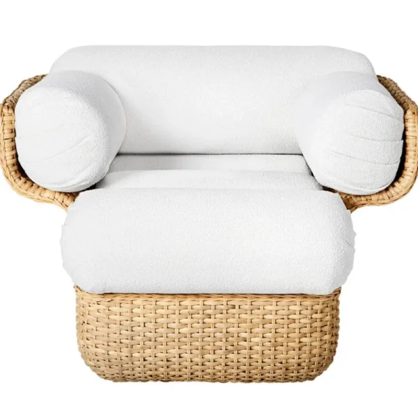 GUBI Sitzgelegenheiten-Basket Loungesessel, Rattan - Lorkey 40