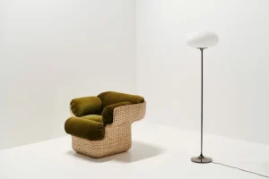 GUBI Sitzgelegenheiten-Basket Loungesessel, Rattan - Mumble 40