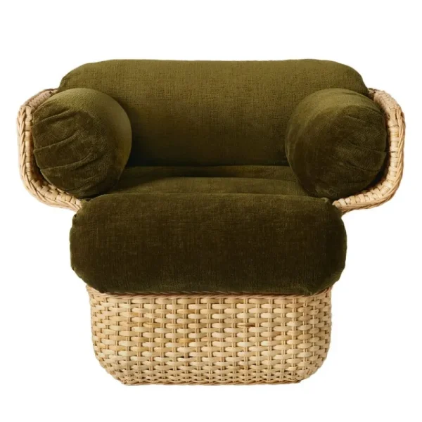 GUBI Sitzgelegenheiten-Basket Loungesessel, Rattan - Mumble 40