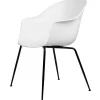 Vitra Sitzgelegenheiten-GUBI Bat Sessel, reinweiß - schwarzes Gestell