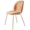 GUBI Sitzgelegenheiten-Beetle Stuhl, antikes Messing - Walnuss - Belsuede Sp. 132
