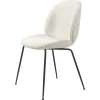 Vitra Sitzgelegenheiten-GUBI Beetle Stuhl, vollst. gepolstert, matt. Schw. - Light Boucle 001