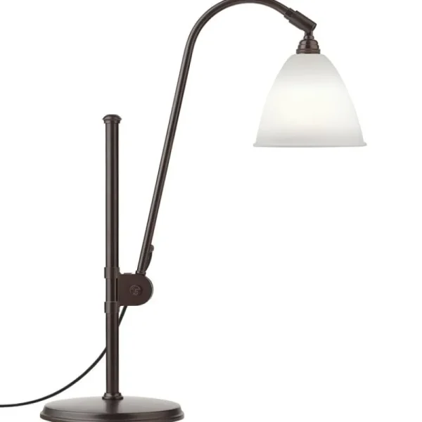 GUBI Tischlampen-Bestlite BL1 Tischleuchte, schwarzes Messing - Knochenporzellan