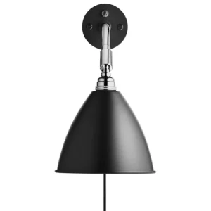 GUBI Wandleuchten-Bestlite BL7 Tischleuchte, Chrom – semimattes Schwarz