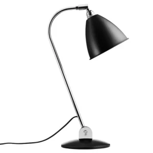 GUBI Bürobeleuchtung | Schreibtischlampen^Bestlite BL2 Tischleuchte, Chrom - schwarz seidenmatt