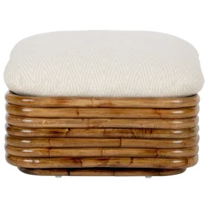 GUBI Terrassenmöbel | Sitzgelegenheiten^Bohemian 72 Polsterhocker, Rattan – Chevron FR 002