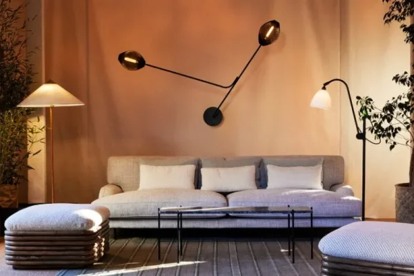 GUBI Terrassenmöbel | Sitzgelegenheiten^Bohemian 72 Polsterhocker, Rattan – Chevron FR 002